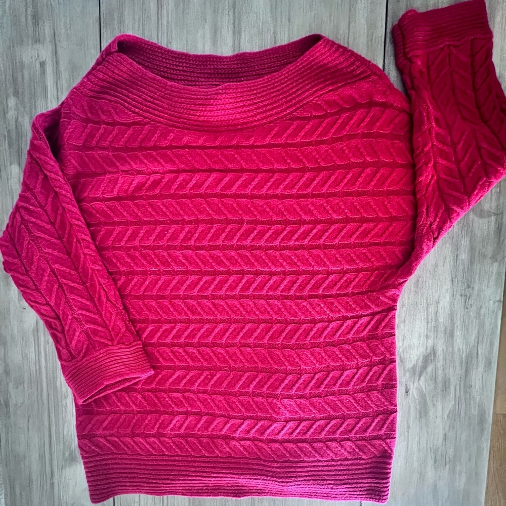 Soho Red Cowl Neck Sweater size XL Holiday Party Layering Piece Capsule